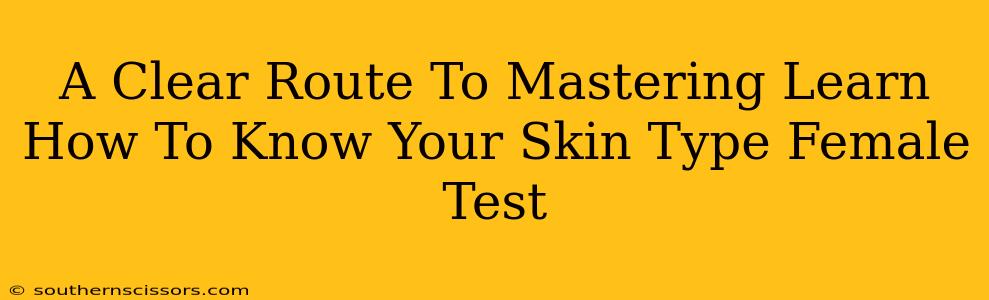 A Clear Route To Mastering Learn How To Know Your Skin Type Female Test